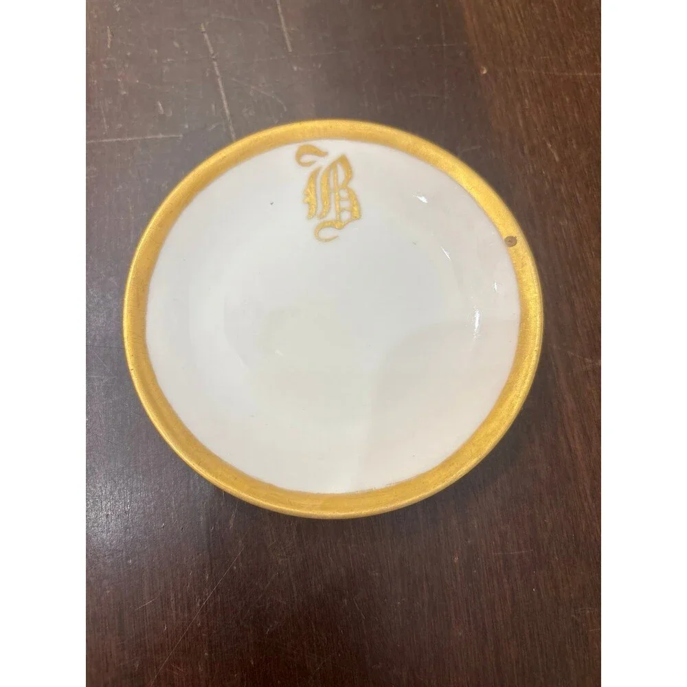 Antique D&C France Monogrammed Butter Pats